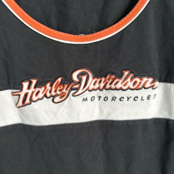 Harley-Davidson Y2K Vintage Embroidered Logo Tank - Picture 4 of 7